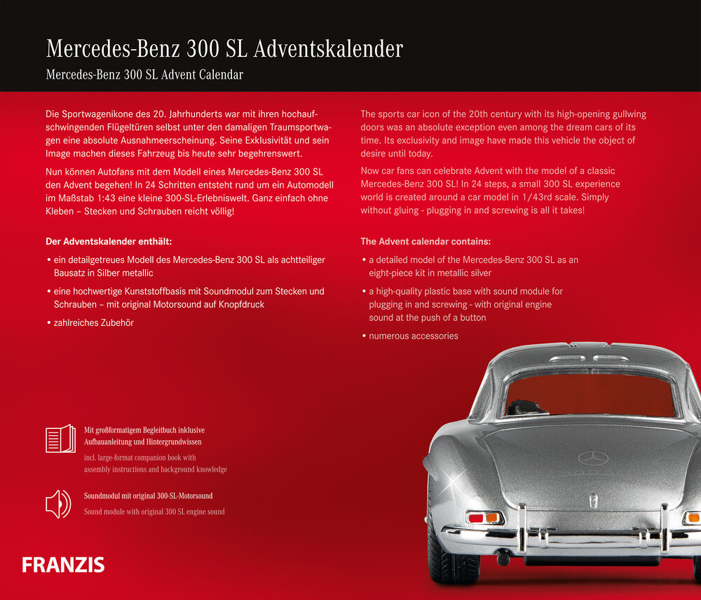 Franzis Adventskalender Mercedes 300 SL